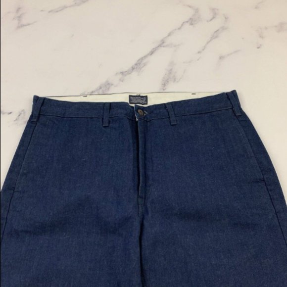 Levis Mens Trouser Jean Size 34 x 32 Dark Blue Wash Denim Cotton Blend - Picture 3 of 3